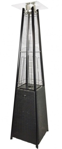 Газовый уличный обогреватель мощностью 13-14 кВт WWT 13I Rotang Black